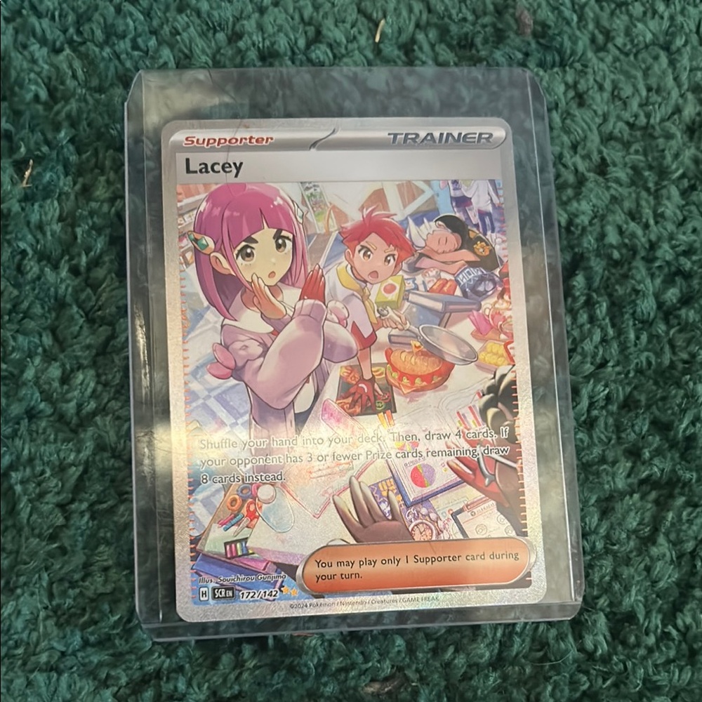 Pokemon trainer Lacey card